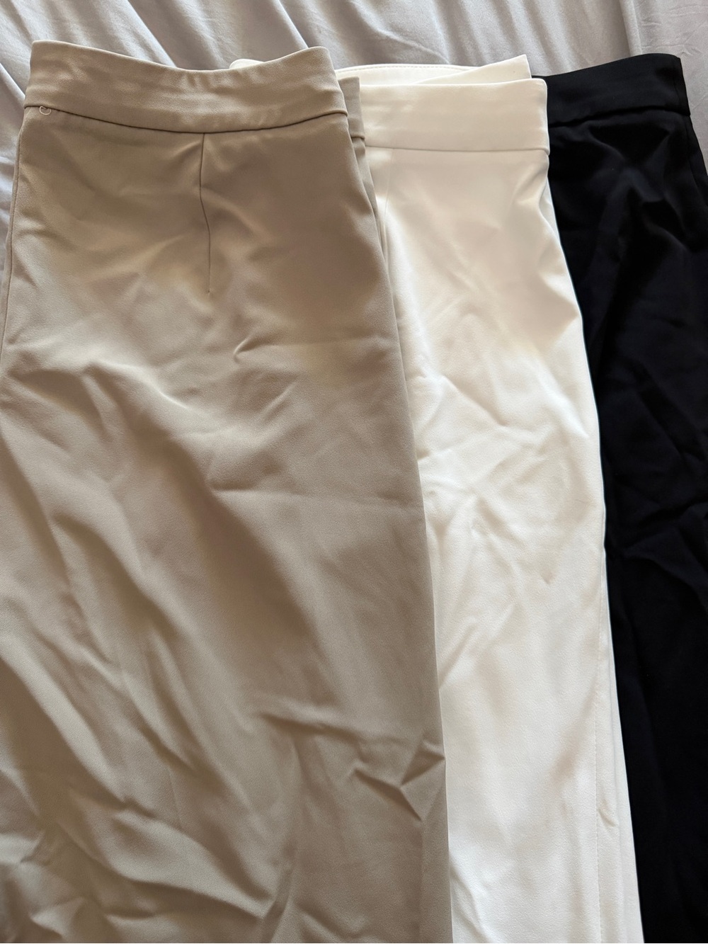 H&M Trouser Bundle - Taupe, White & Black